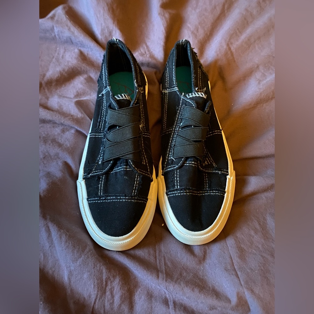 Black slip on shoes